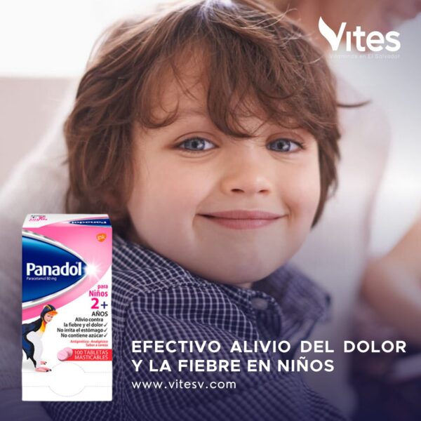 PANADOL INFANTIL MASTICABLE 100 Tabletas