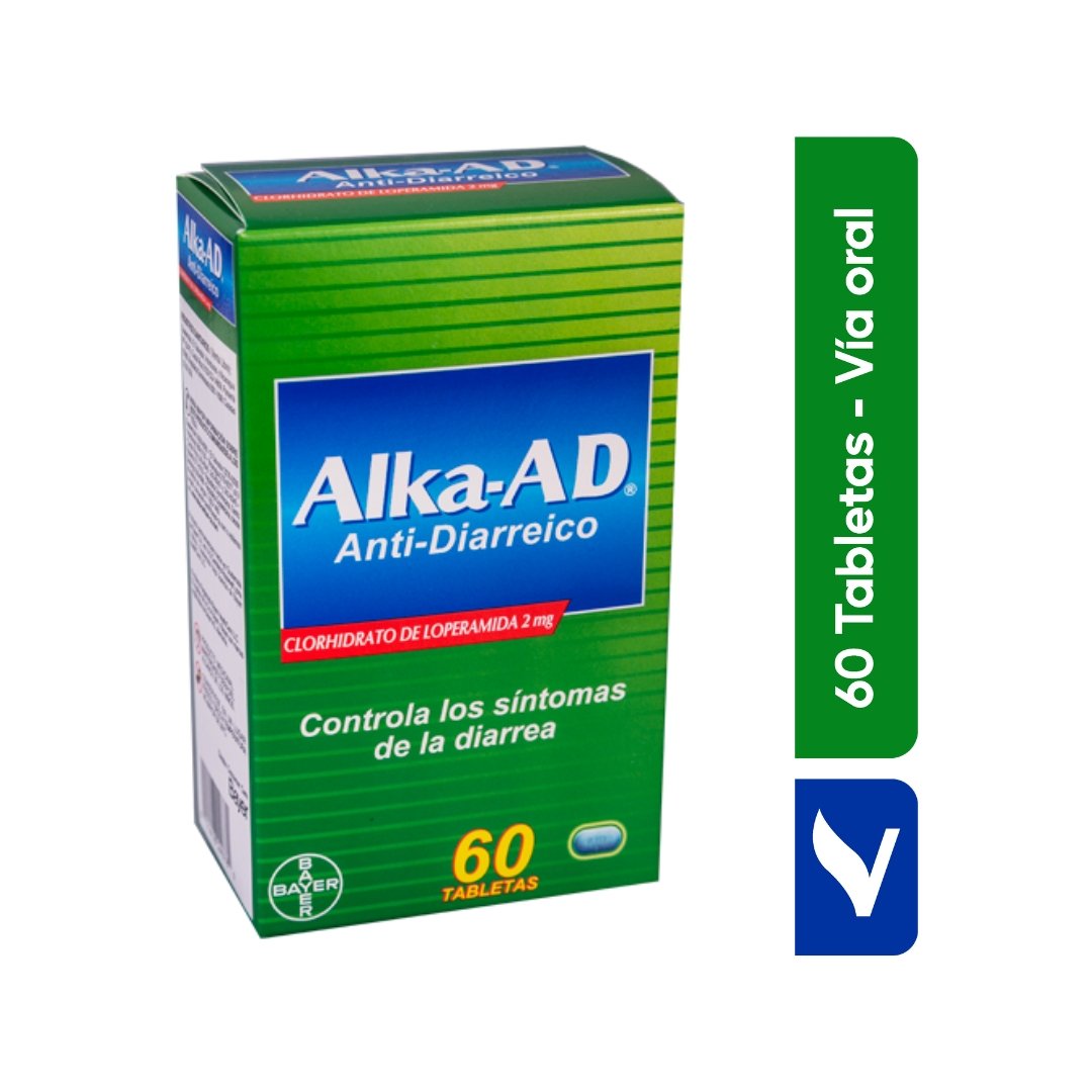 ALKA AD 60 TABLETAS (Anti-Diarreico) - Vitaminas Mayoreo