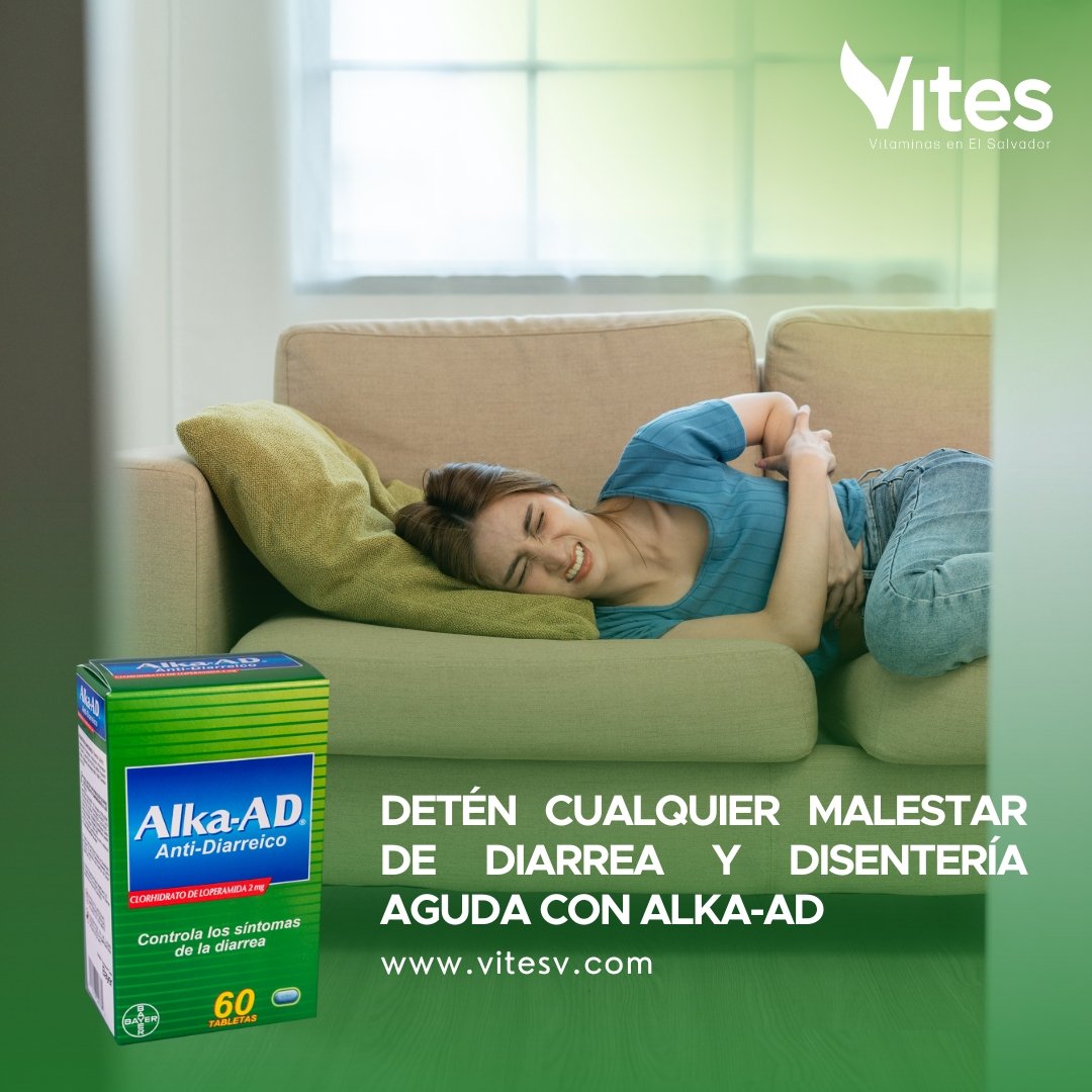 ALKA AD 60 TABLETAS (Anti-Diarreico) - Vitaminas Mayoreo