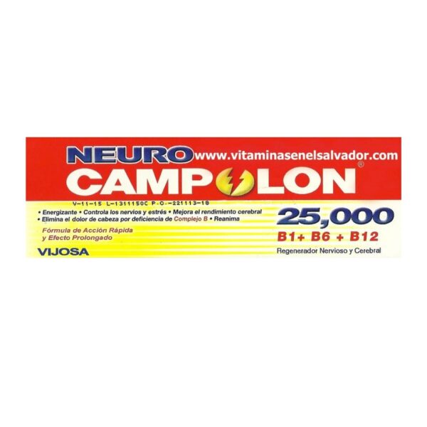 NEURO CAMPOLON INYECCION 25,000