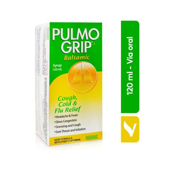 PULMO GRIP Jarabe Para La Gripe Resfriado y Tos