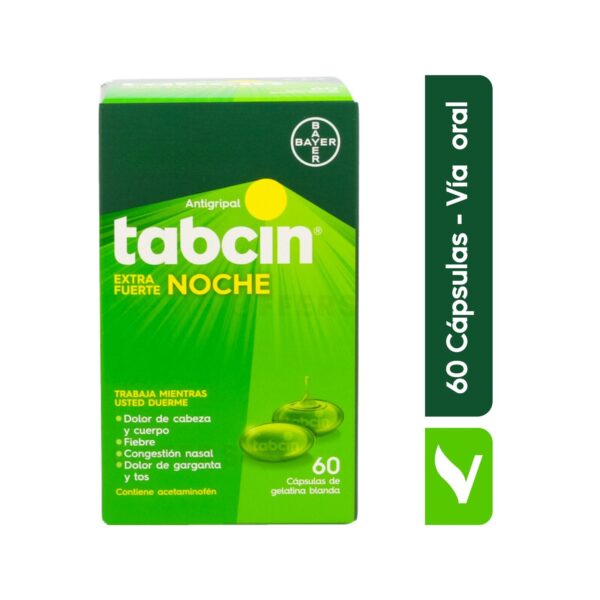 TABCIN EXTRA FUERTE NOCHE 60 Liquid Gels Cápsulas