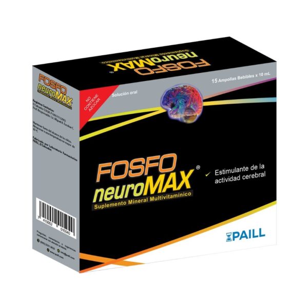 FOSFONEUROMAX Solución Oral - 15 Ampollas Bebibles de 10 ml