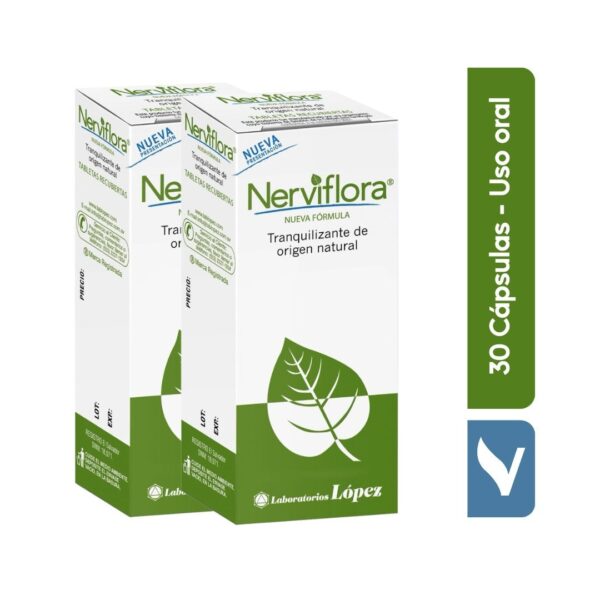 Nerviflora 30 Tabletas - Tranquilizante Natural al por Mayor
