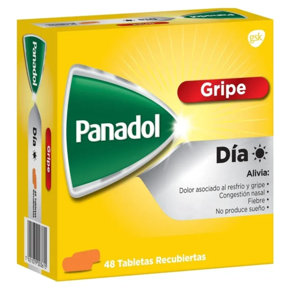 Panadol Día Gripe Tabletas Recubiertas | 24 Sobres De 2 Tabletas