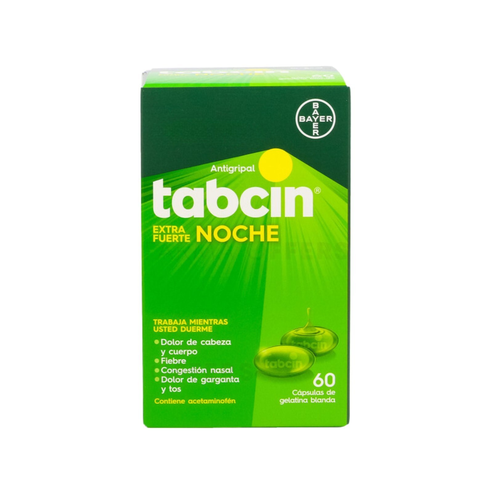 TABCIN ANTIGRIPAL EXTRA FUERTE NOCHE Cápsulas de Gelatina B2B